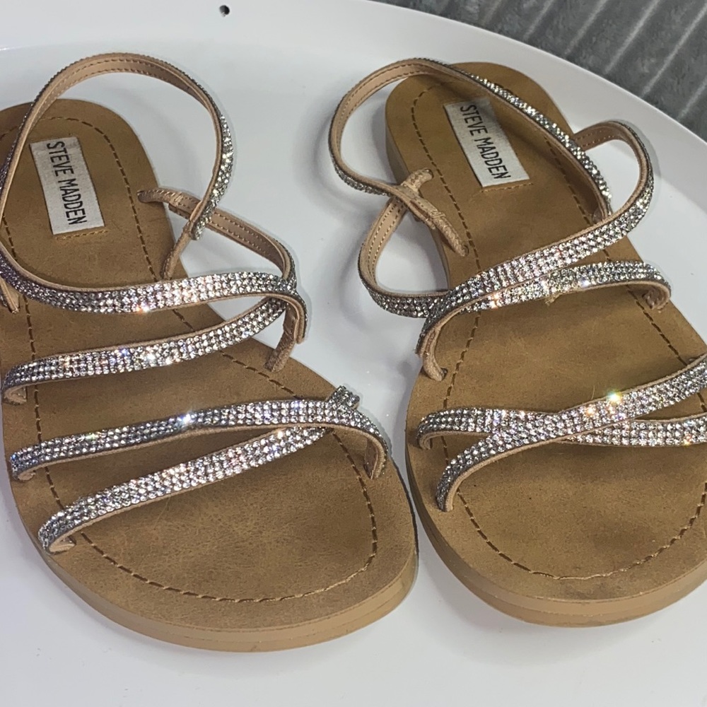 Steve Madden Rita Strappy Rhinestone Sandals